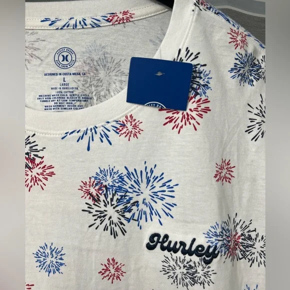Hurley Fireworks White Tee - Picture 3 of 8